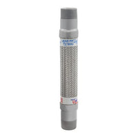 S125-12 | Hose Stainless Steel Flex 1-1/4 x 12 Inch Carbon Steel Schedule 80 MPT | Flex Hose