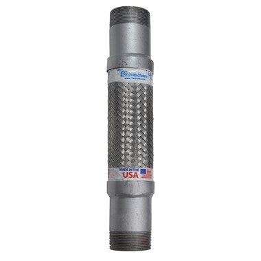 Flex Hose S200-14 Hose Stainless Steel Flex 2 x 14 Inch Carbon Steel Schedule 80 MPT  | Blackhawk Supply