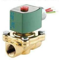 8210G012 | Solenoid Valve 8210 2-Way Brass 1/2 Inch NPT Normally Open 120 Alternating Current NBR | ASCO