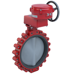 Bray 3LNE-24L2C/70-1800SVH Butterfly Valve | 2 Way | 24 Inch | Nylon Coated Disc | 50 PSI | 120 VAC Non-Spring Return Actuator With Heater | Modulating Control  | Blackhawk Supply