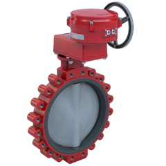 Bray 3LNE-18S2C/70-1300SV Butterfly Valve | 2 Way | 18 Inch | Nylon Coated Disc | 150 PSI | 120 VAC Non-Spring Return Actuator | Modulating Control  | Blackhawk Supply