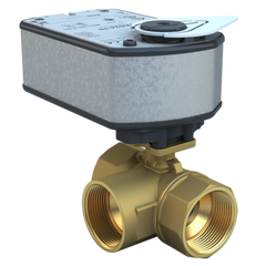 Bray ST2-125-3-29/VAS120-70-A 1.25" | ST2 Threaded Characterized ball valve | 3way | CV 29.2 | Valve actuator | 120 Vac | 70 lb-in | floating | Spring Return | SW  | Blackhawk Supply