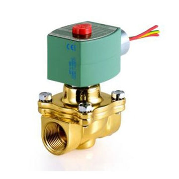 ASCO 8210G002HW Solenoid Valve 8210 2-Way Brass 1/2 Inch NPT Normally Closed 120 Alternating Current EPDM  | Blackhawk Supply