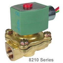 ASCO JKF8210G002 Solenoid Valve 8210 2-Way Brass 1/2 Inch NPT Normally Closed 120 Alternating Current NBR  | Blackhawk Supply