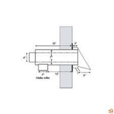 Buderus FT4 Concentric Termination Pipe in Pipe 4 Inch for G125BE Series Boiler  | Blackhawk Supply