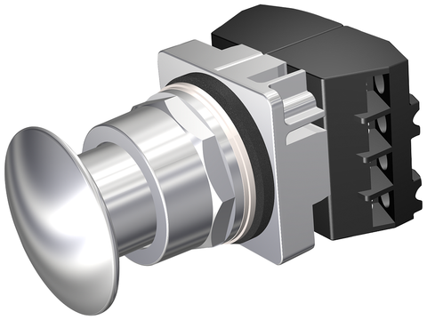 Siemens Electrical US2:52PM9ACB PUSHBUTTON | MOM | CHRM | 1.73" MTL | 2POS | 2BJK  | Blackhawk Supply