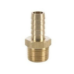 Flared Fittings 201A-8D Hose Barb Connector 1/2 Inch Bright Brass Push-On x MPT  | Blackhawk Supply