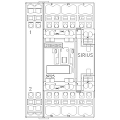 Siemens Electrical 3RT25262AP60 CONTACTOR S0 25A 240VAC 2NO/2NC SPRG  | Blackhawk Supply