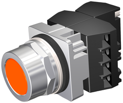 Siemens Electrical 52PM8A8C PUSHBUTTON | MOM | ORG | FLUSH | 2POS | 3NO-3NC  | Blackhawk Supply