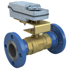 Bray STM4-2-117/DMS24-180 4" | STM Flanged Characterized ball valve | 2way | CV 117 | Normally Open | Damper & Valve actuator | 24 Vac/Dc | 177 lb-in | modulating | Spring Return  | Blackhawk Supply