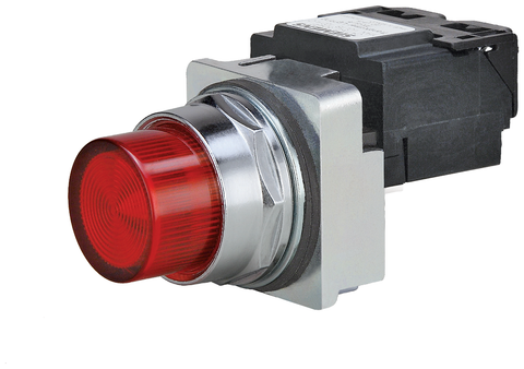 Siemens Electrical 52PL4L2 PILOT LIGHT | LED MOD 24V | RED | PLASTIC  | Blackhawk Supply