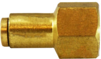 20032 | 1/8 X 1/8 (PUSH-IN X FIP ADAPTER), Brass Fittings, Brass Push In Fittings, Female Connector | Midland Metal Mfg.