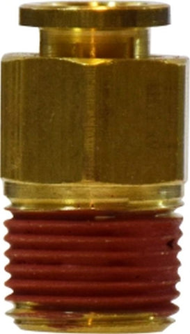 Midland Metal Mfg. 20046 5/32 X 1/4 (PUSH-IN X MIP ADAPTER), Brass Fittings, Brass Push In Fittings, Male Connector  | Blackhawk Supply