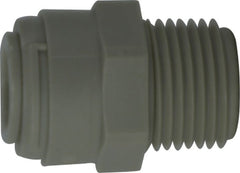 Midland Metal Mfg. 20050P 5/32X1/8 (PLASTIC P-IN X MIP ADPT), Plastic Fittings, Plastic Push In, Male Connector  | Blackhawk Supply