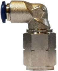 Midland Metal Mfg. 20089N 1/4 X 1/8 (P-I X FIP ELBOW N-PLTD), Brass Fittings, Nickel Plated Push In Fittings, FEMALE ELBOW  | Blackhawk Supply