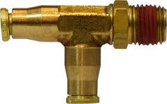 Midland Metal Mfg. 20160 1/8 X 1/8 SW MALE RUN TEE, Brass Fittings, Brass Push In Fittings, Swivel Male Run Tee  | Blackhawk Supply