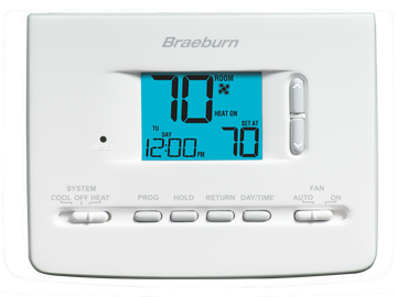 Braeburn 2020NC Builder 5-2 Day Programmable Thermostat 1H / 1C Pack of 12 | Blackhawk Supply