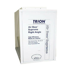 Trion 447380-010 Air Cleaner Air Bear Supreme Right Angle 2000 Cubic Feet per Minute MERV 8 White 20x24-1/2x5 Inch  | Blackhawk Supply