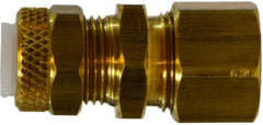 Midland Metal Mfg. 20235 1/4 POLY-FLO X COMPRESSION UNION, Brass Fittings, Flareless, Union Tube   | Blackhawk Supply