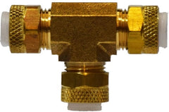 Midland Metal Mfg. 20248 1/8 POLY-FLO UNION TEE, Brass Fittings, Flareless, Union Tee  | Blackhawk Supply