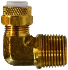 Midland Metal Mfg. 20287 1/8 X 1/8 (POLY-FLO X MIP ELBOW), Brass Fittings, Flareless, Male Elbow   | Blackhawk Supply