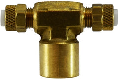 Midland Metal Mfg. 20327 1/4 X 1/8 (POLYFLO X FIP BRANCH T), Brass Fittings, Flareless, Female Branch Tee   | Blackhawk Supply