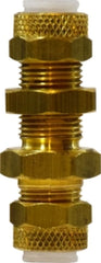 Midland Metal Mfg. 20338 5/16 POLY-FLO BULKHEAD UNION, Brass Fittings, Flareless, Bulkhead Union   | Blackhawk Supply