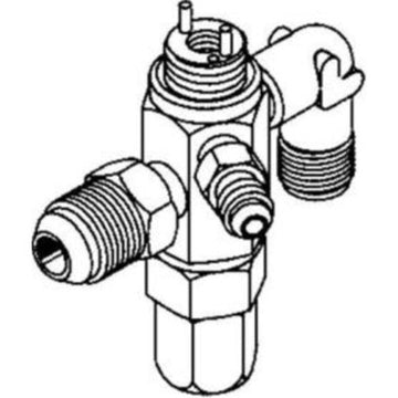 Sporlan 168005 Valve Body QE External Equalizer 3/8 x 1/2 x 1/4 Inch SAE 168005  | Blackhawk Supply