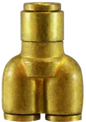 Midland Metal Mfg. 20552 1/4 X 1/8 RED PUSH-IN UNION Y, Brass Fittings, Brass Push In Fittings, Union Y  | Blackhawk Supply