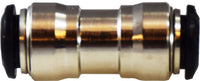 20603N | 10MM P-I UNION CONNECTOR N-PLTD, Brass Fittings, Nickel Plated Push In Fittings, METRIC UNION | Midland Metal Mfg.