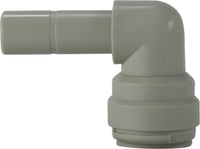 20742P | 1/4 PLSTC STEM X P-IN ELBOW, Plastic Fittings, Plastic Push In, Plug-in Elbow | Midland Metal Mfg.