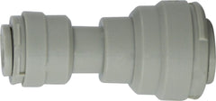 Midland Metal Mfg. 20753P 5/16 X 1/4 PLSTC P-IN RED UNION, Plastic Fittings, Plastic Push In, Reducing Union  | Blackhawk Supply