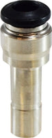 20756N | 6MM STUD X 4MM OD P-I REDUCER N-PLTD, Brass Fittings, Nickel Plated Push In Fittings, METRIC REDUCER | Midland Metal Mfg.