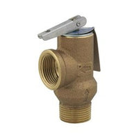 3L-75-34 | Relief Valve Poppet/Pressure 3/4 Inch Male x Female Brass 75 Pounds per Square Inch for Domestic Storage Tanks and Tankless Water Heaters | Watts