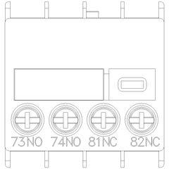 Siemens Electrical 3RH29111MA11 AUX. SWITCH 1NO+1NC WIRE BELOW SCREW  | Blackhawk Supply