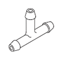 21-038 | Restrictor Tee, 1.0 scfh, for use with one-pipe thermostats | Robertshaw by Schneider Electric