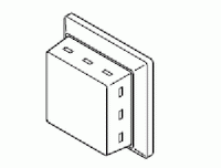 21-876 | Molded ABS guard for 2 x 2 in. devices; Opaque gray. | Schneider Electric