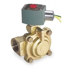 ASCO 8221G011 Solenoid Valve 8221 2-Way Brass 1-1/2 Inch NPT Normally Closed 120 Alternating Current NBR  | Blackhawk Supply