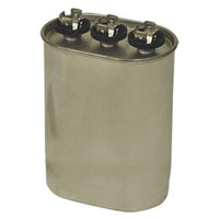 12171 | Run Capacitor 120 Dual Section Oval 40/5 Microfarad 370 Volt Aluminum Case | Mars Controls