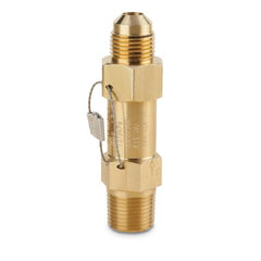 Superior Refrigeration Products 3015-450 Relief Valve A Brass 3/8x1/2" NPTxSAE Straight Thru 450PSI -40 to 325DEG F  | Blackhawk Supply