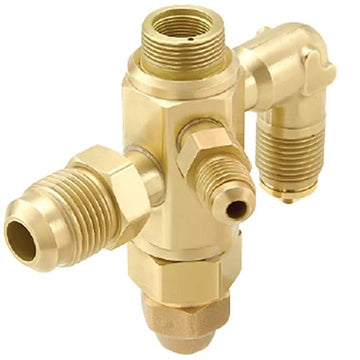 Sporlan 168184 Valve Body BQE External Equalizer 1/4 x 1/2 x 1/4 Inch SAE 168184  | Blackhawk Supply
