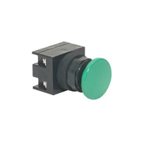 22PBNO-XMGN | 22PBNO-XMGN - 22MM PUSHBUTTON. MUSH CAP GREEN | C3 Controls