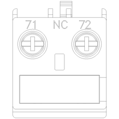 Siemens Electrical 3RH29111AA01 AUXILIARY SWITCH 1NC WIRE TOP SCREW  | Blackhawk Supply