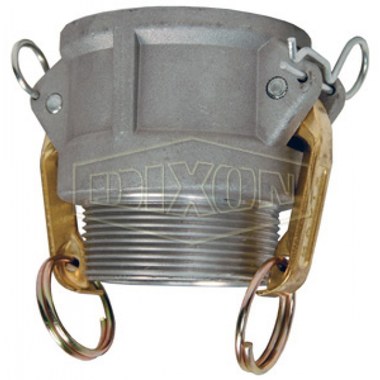 Dixon G400-B-AL Coupler Global B with Brass Handles Aluminum 4" FemalexMale NPT  | Blackhawk Supply