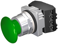 Siemens Electrical 52PM9W3B PUSHBUTTON | MOM | GRN | 1 3/4" PLST | 2POS | 2BJK  | Blackhawk Supply