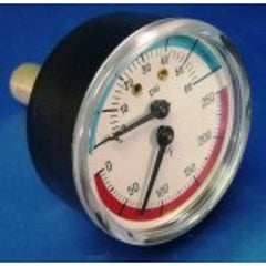 Heat Transfer Prod 7250P-211 Temperature Gauge Munchkin Pressure 60 Pounds per Square Inch 250 Degrees Fahrenheit  | Blackhawk Supply