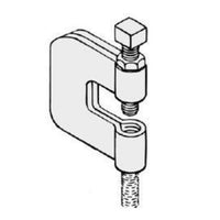 21LSS0038 | C Clamp with Locknut 3/8 Inch T-304 Stainless Steel | Hangers