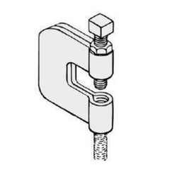 Hangers 21LSS0038 C Clamp with Locknut 3/8 Inch T-304 Stainless Steel  | Blackhawk Supply