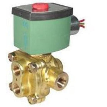 ASCO 8342G003MS Solenoid Valve 8342 4-Way Brass 3/8 Inch NPT 120 Alternating Current PTFE  | Blackhawk Supply