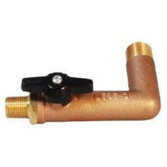 Legend Valves 111-205 Oil Tank Valve Angle Quarter Turn Ball Type 1/2x3/8" Brass Male Iron Pipe T-565 PTFE 125PSI  | Blackhawk Supply